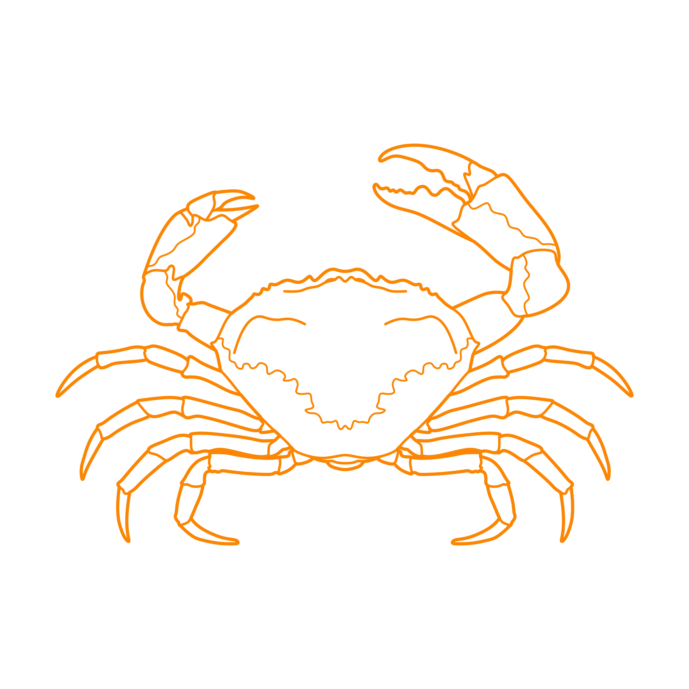 Animals Crustaceans Tasmanian Giant Crab Outline Svg File Free Vectors
